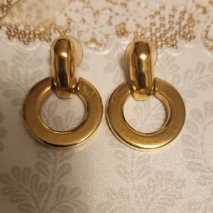 Napier Gold-Tone Hoop Earrings